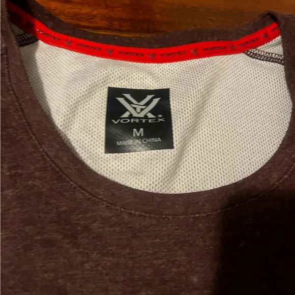 Vortex long sleeve shirt, burgundy, size medium, wool blend - Picture 2 of 4